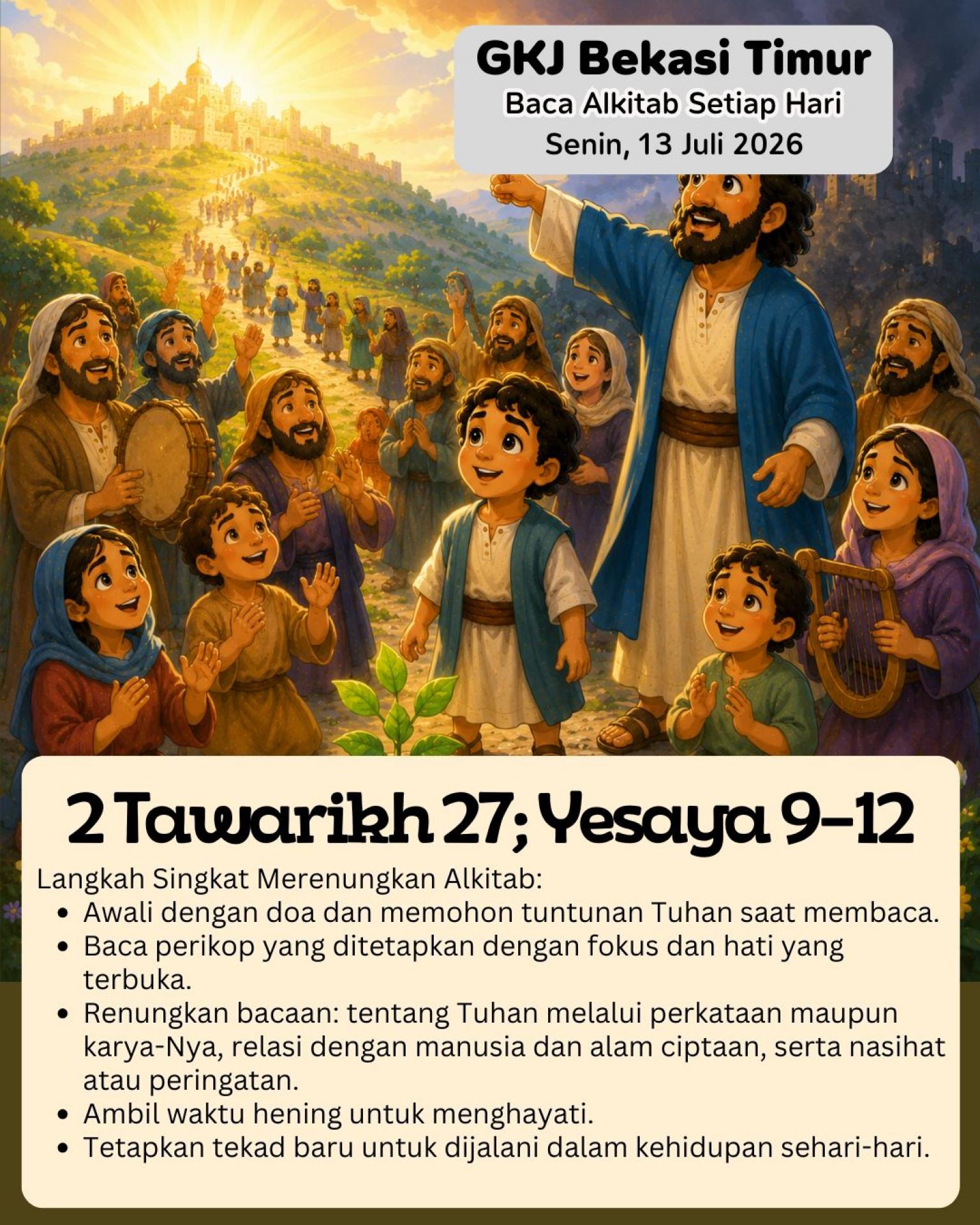 Ilustrasi 2 Tawarikh 27; Yesaya 9–12