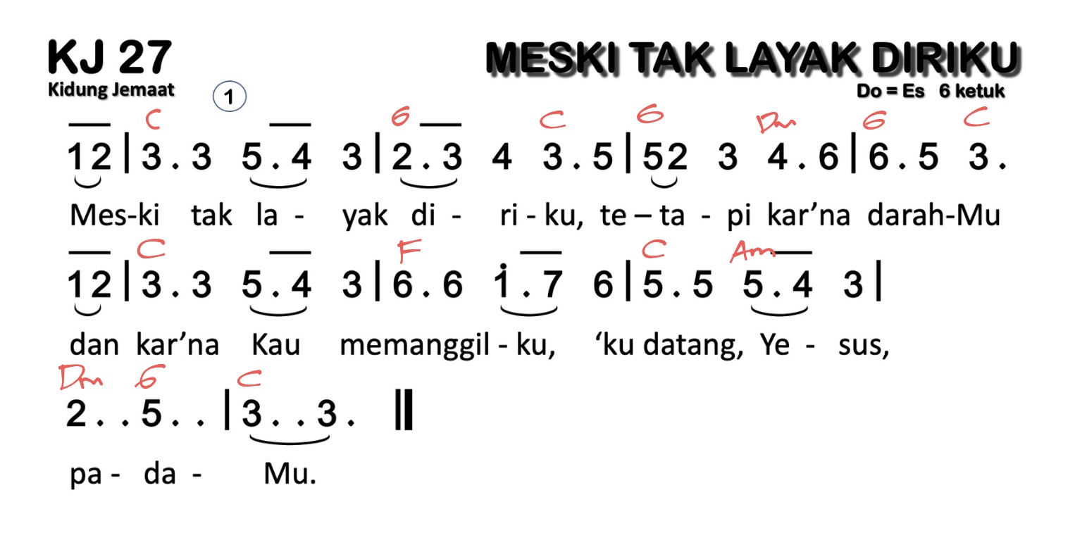 Partitur Chord KJ 27