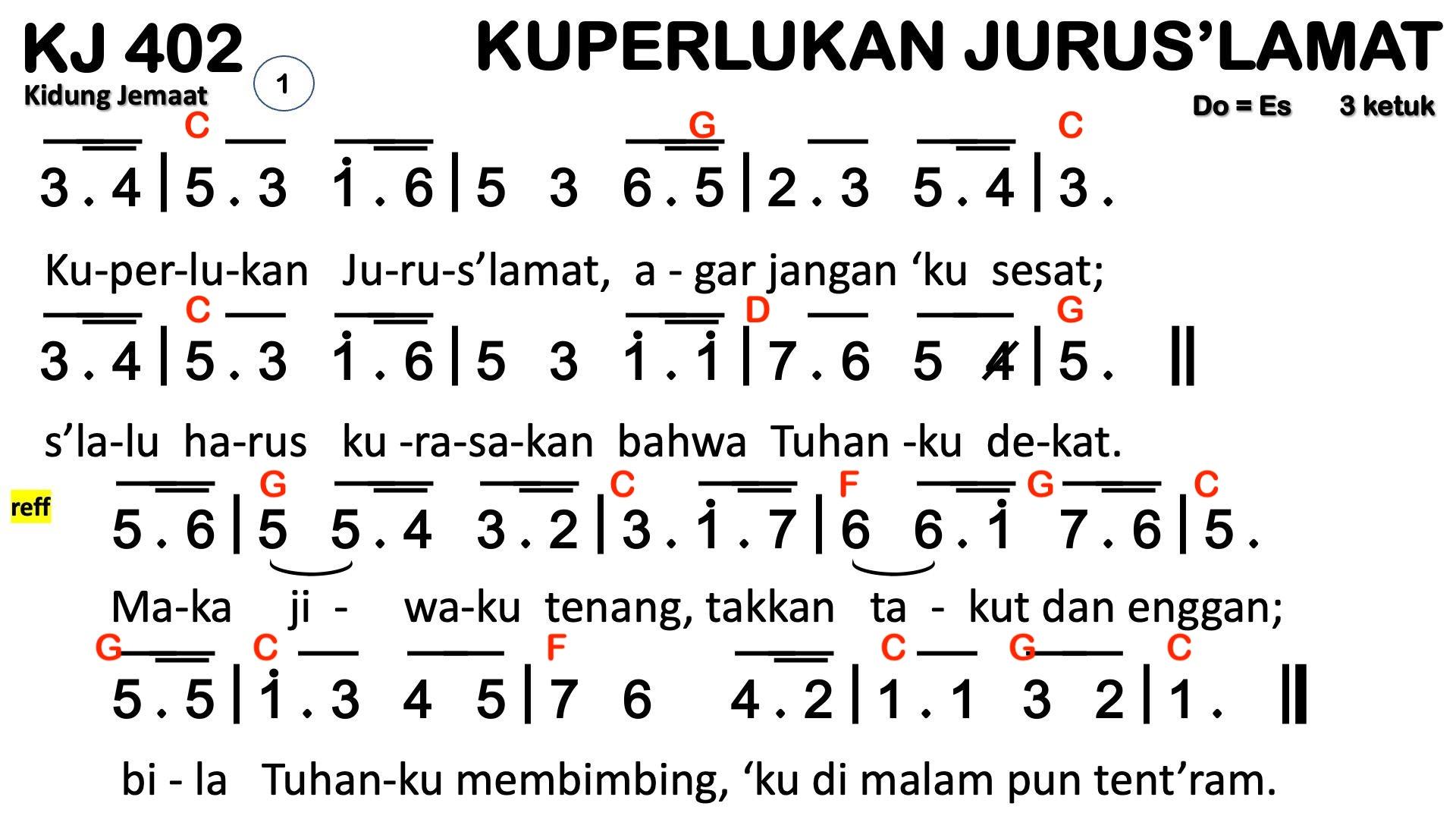 Partitur Chord KJ 402