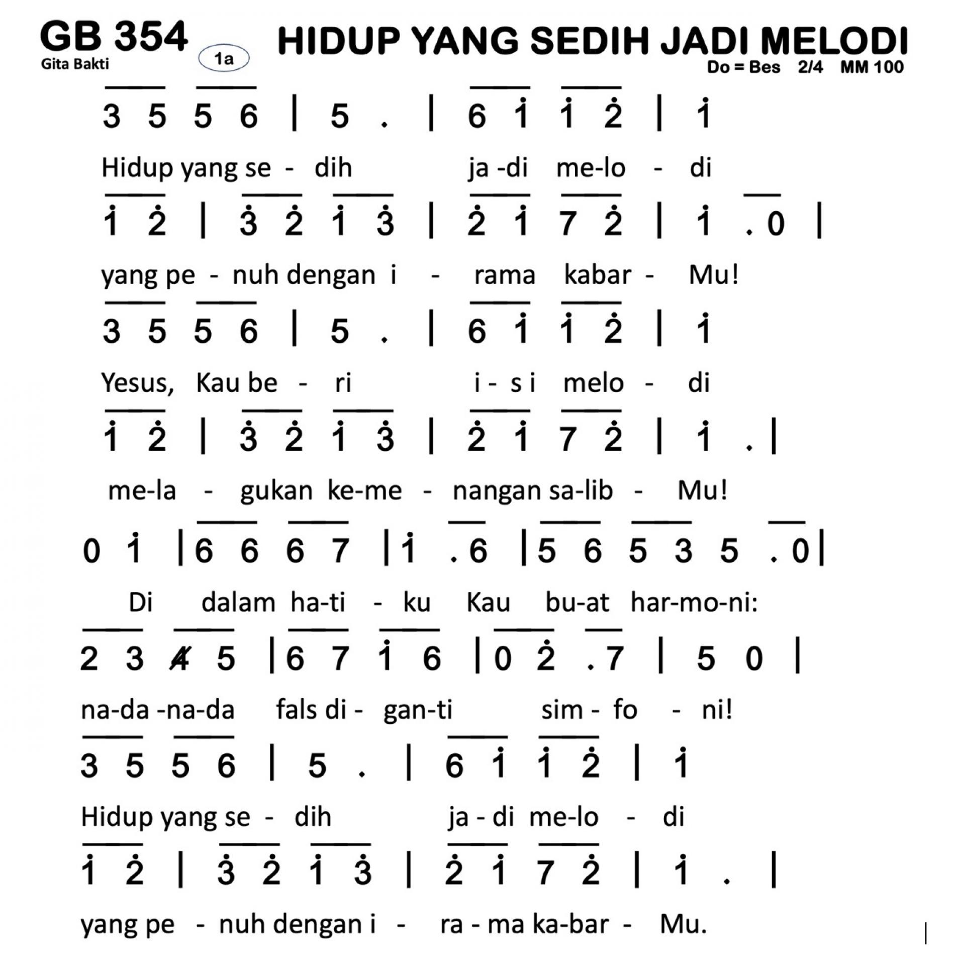 Partitur Polos GB 354