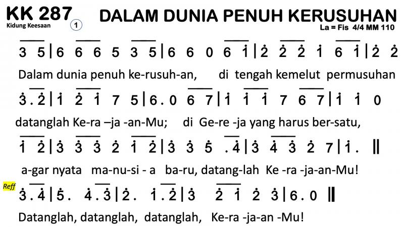 Partitur Polos KK 287