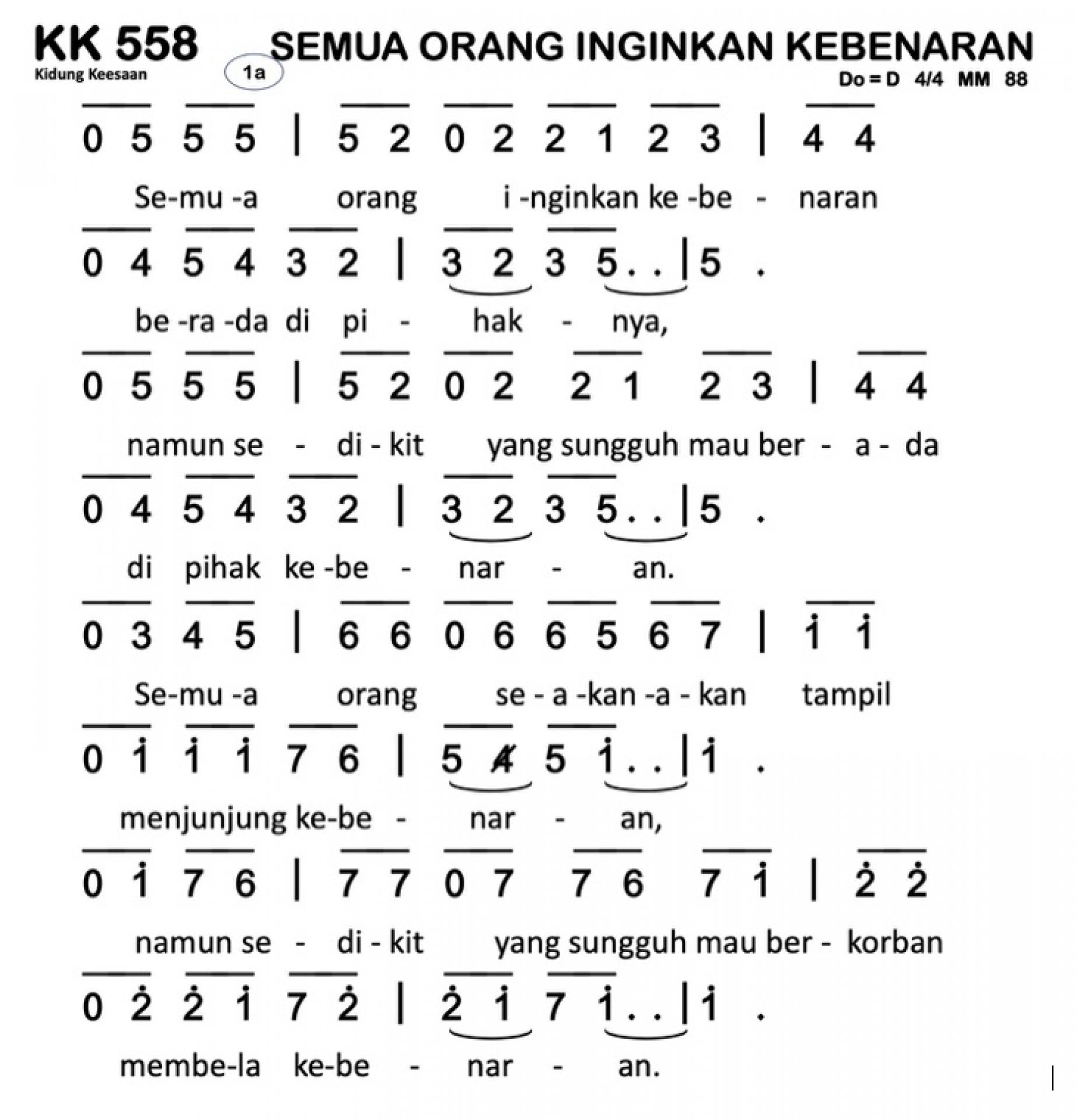 Partitur Polos KK 558