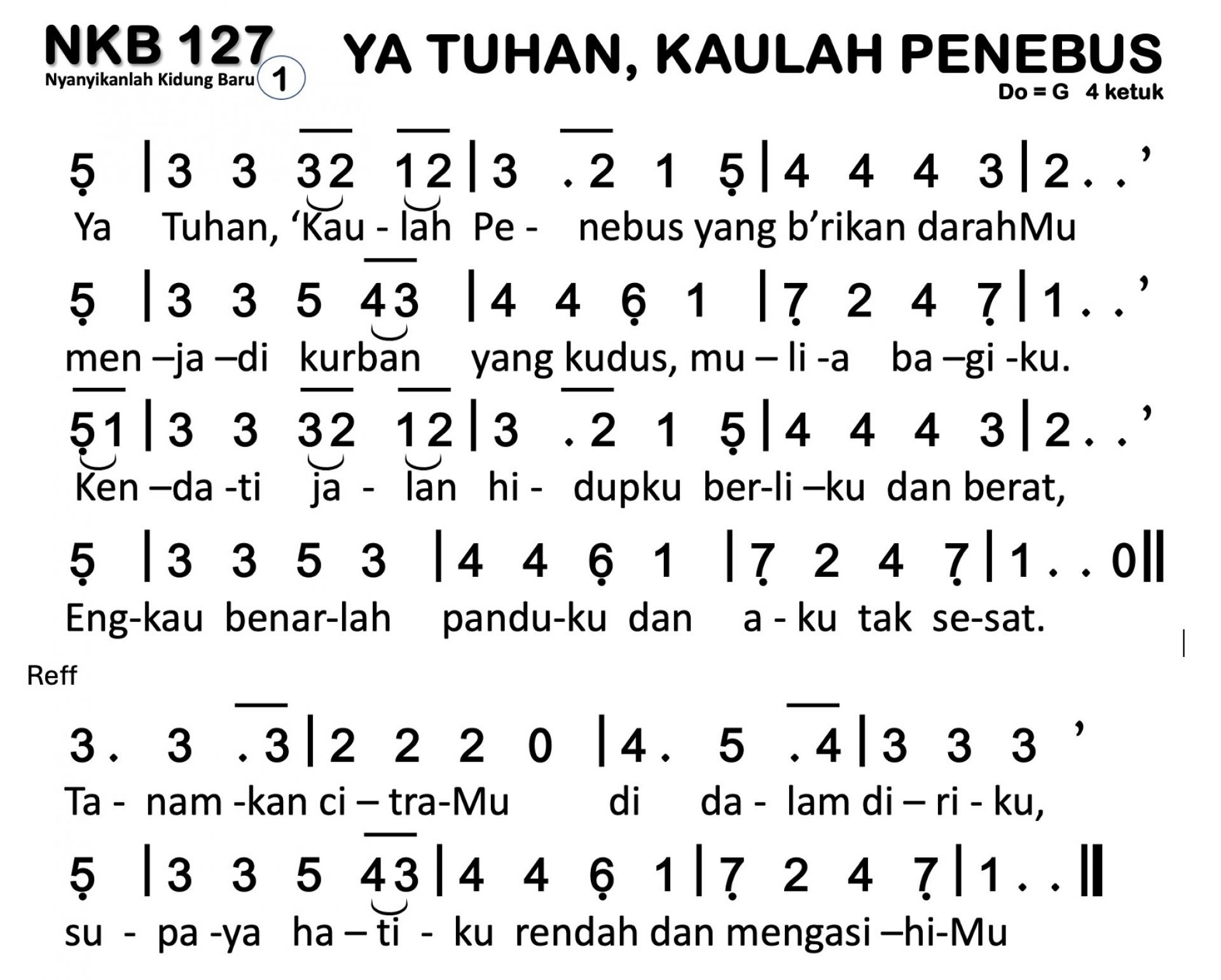 Partitur Polos NKB 127